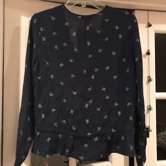 NWT Rails Beaux Butterfly Print Top in Navy Sz S - Picture 5 of 8